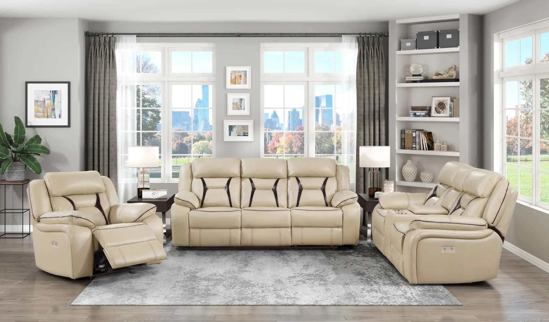 Discount American Furniture Galleries Amite Power Reclining Sofa