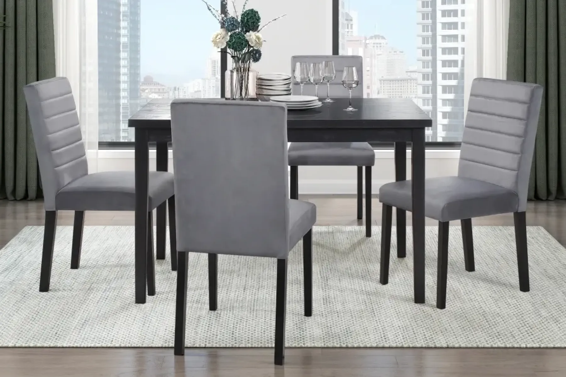 Outlet American Furniture Galleries Andreas 5-Piece Dining Set