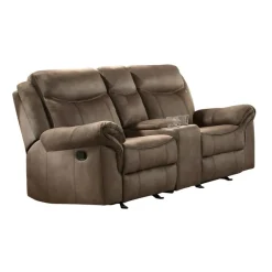 New American Furniture Galleries Aram Double Manual Reclining Loveseat