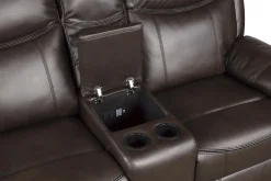 Fashion American Furniture Galleries Aram Double Manual Reclining Loveseat