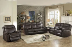 Fashion American Furniture Galleries Aram Double Manual Reclining Loveseat