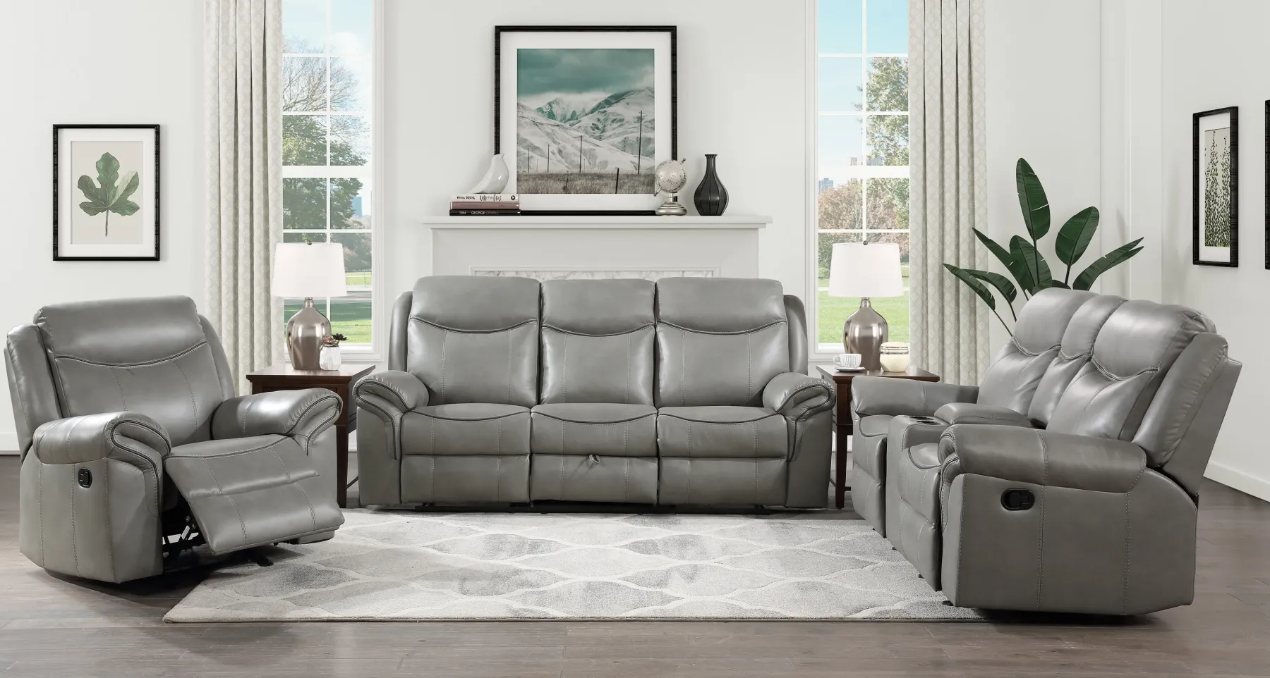 Discount American Furniture Galleries Aram Dual Reclining Sofa