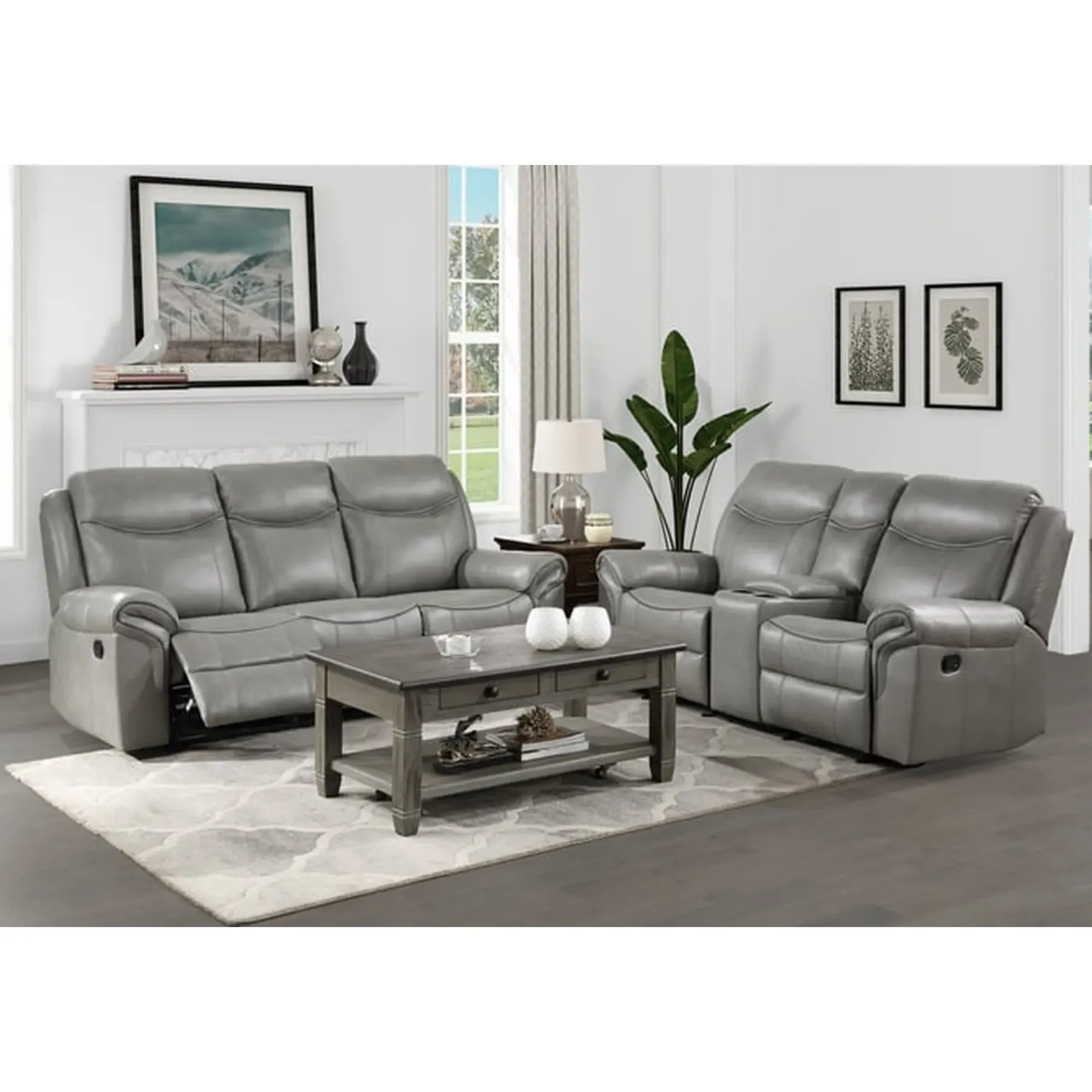 Clearance American Furniture Galleries Aram 2-Piece Living Room Set