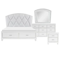 Best American Furniture Galleries Aria 6-Piece Queen Storage Bedroom Set