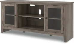Sale American Furniture Galleries Arlenbry Lg TV Stand W/ Fireplace Option