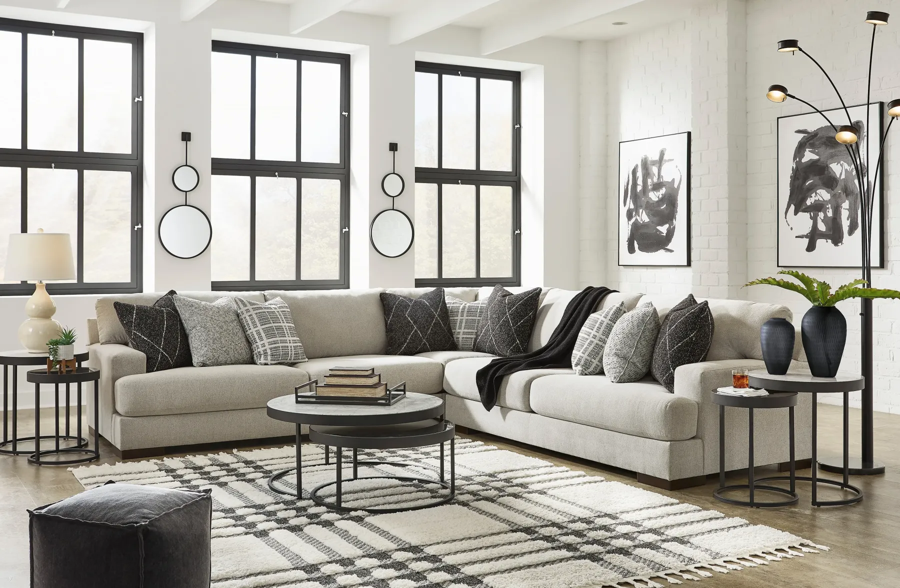 Fashion American Furniture Galleries Artsie 4-Piece Sectional