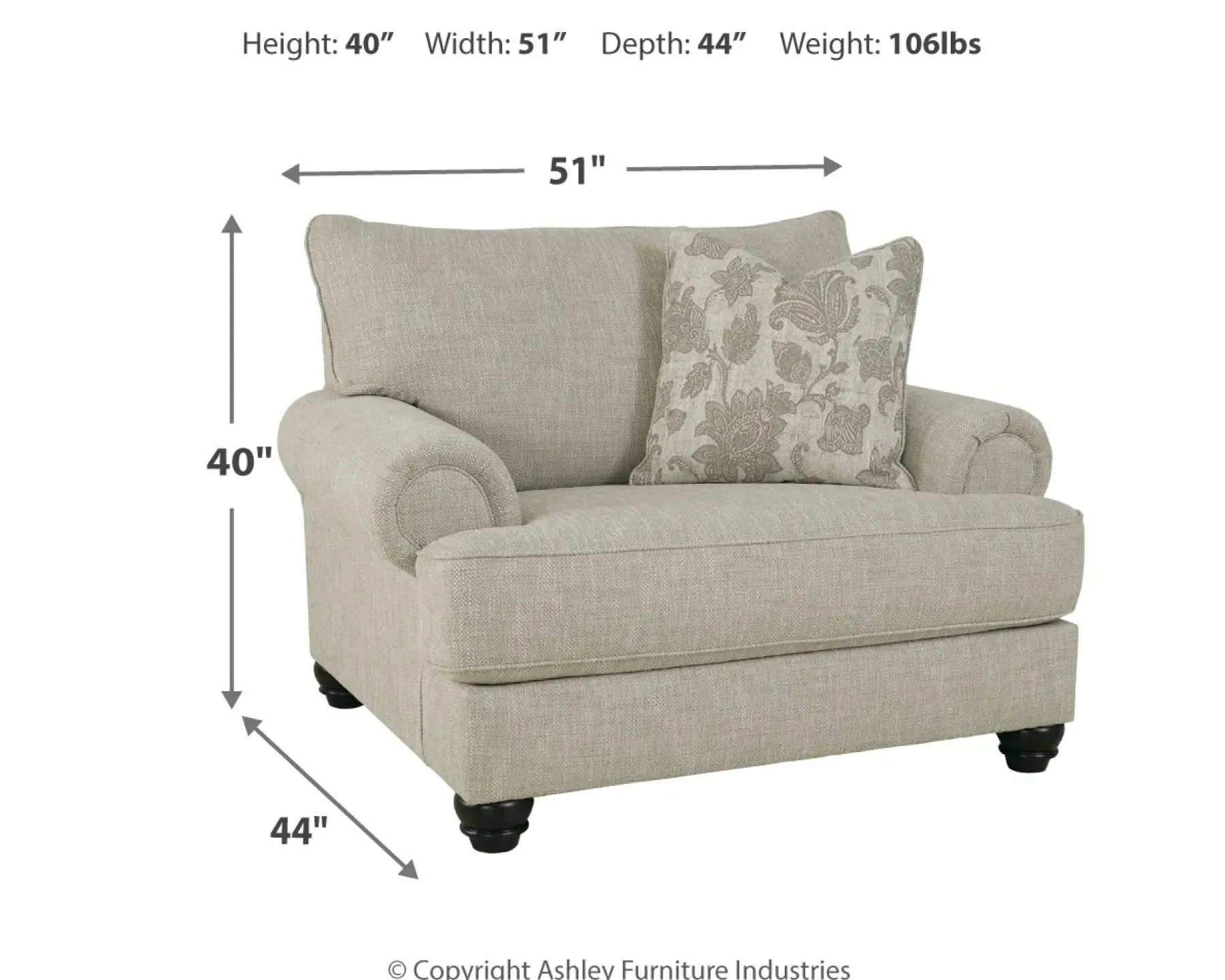 Clearance American Furniture Galleries Asanti Chair And A Half