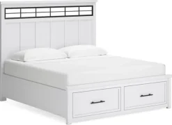 Hot American Furniture Galleries Ashbryn Queen Panel Storage Bed