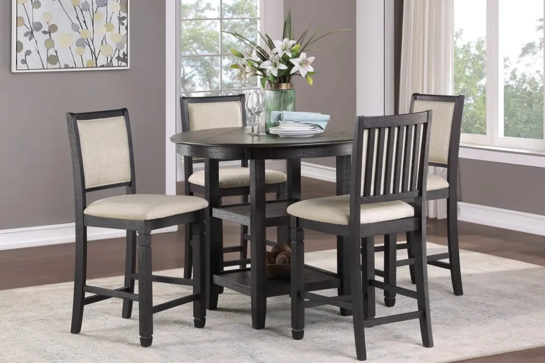 Best American Furniture Galleries Asher Counter Height Dining Table