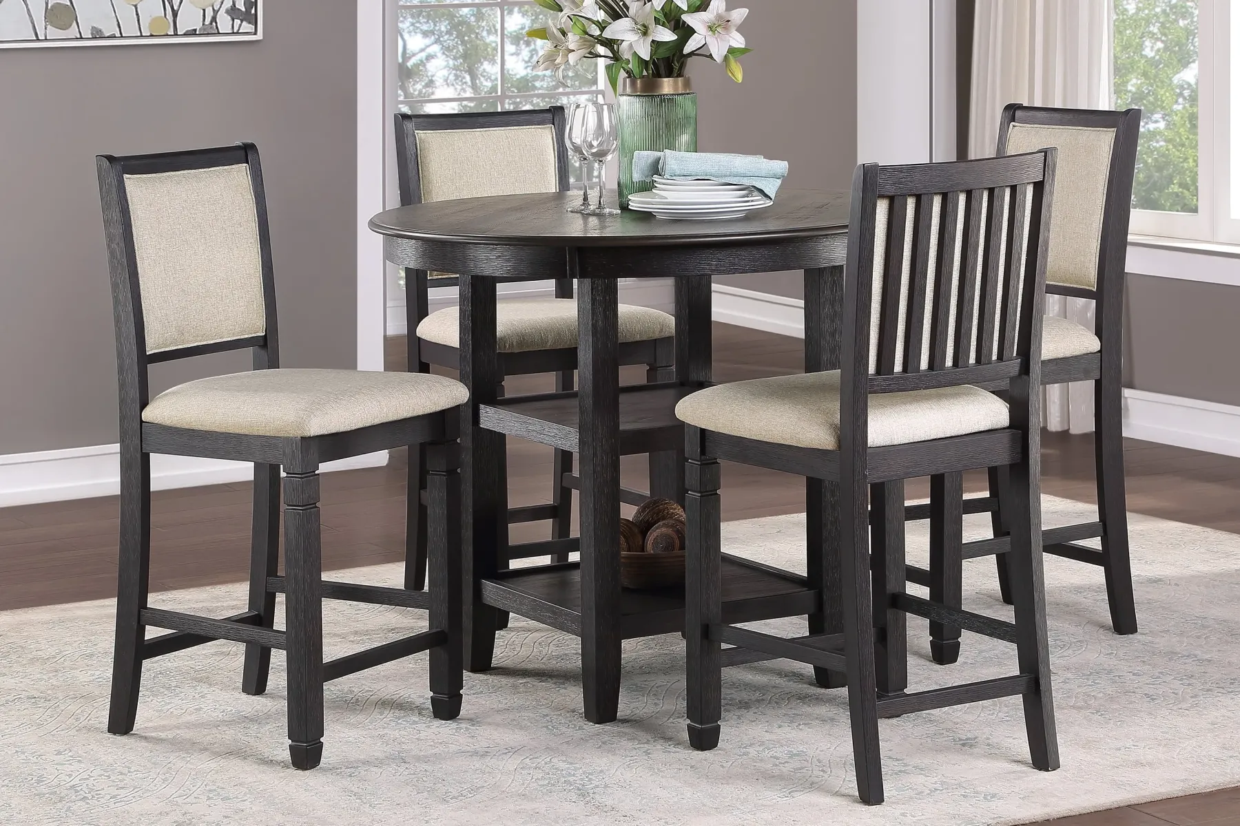 Sale American Furniture Galleries Asher 5-Piece Dining Set