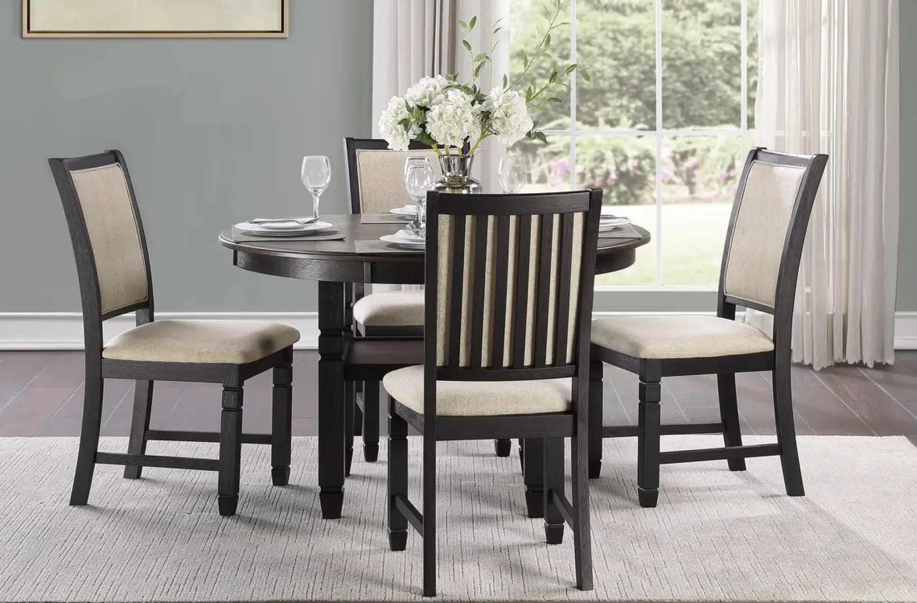 Fashion American Furniture Galleries Asher Round Dining Table