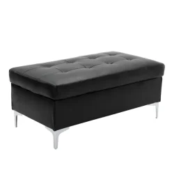 Best American Furniture Galleries Barrington Black Accent Ottoman