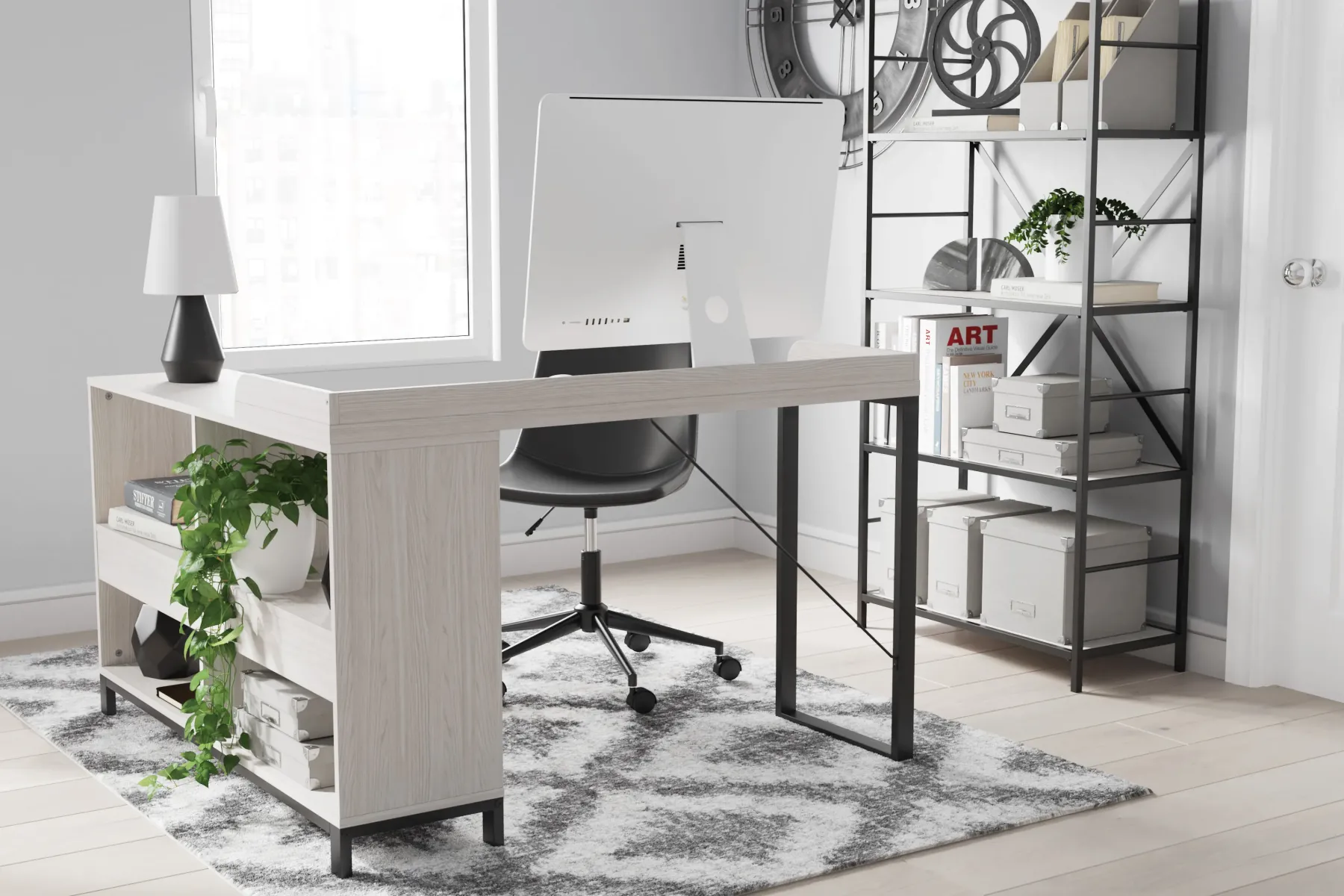 Hot American Furniture Galleries Bayflynn L-Desk