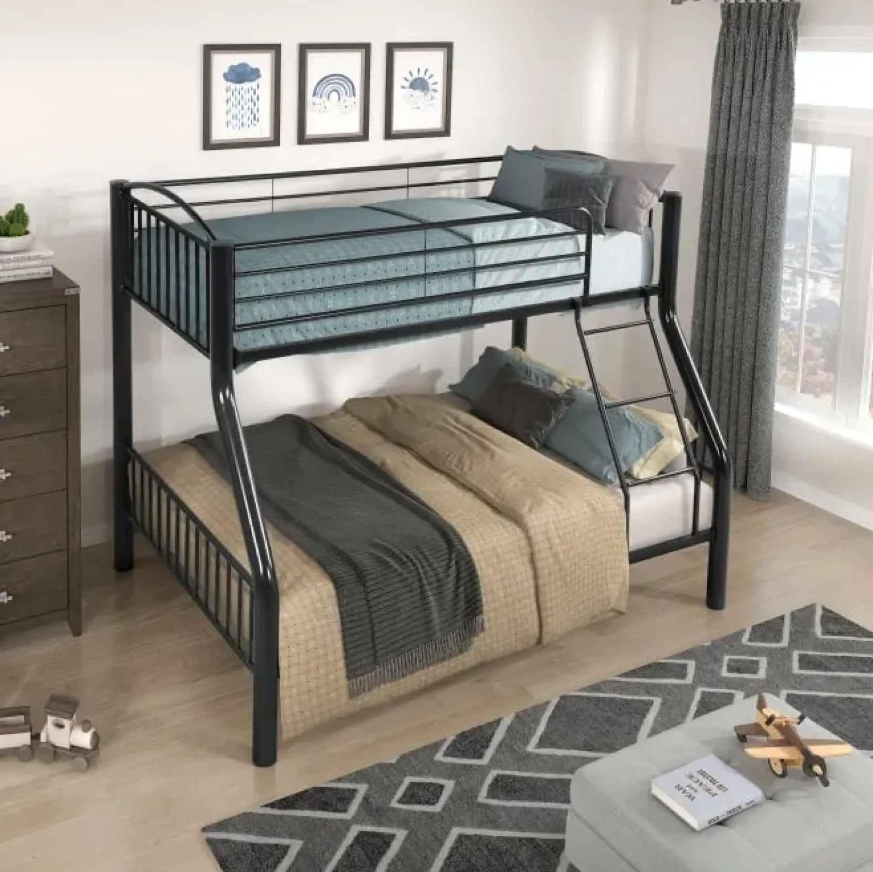 Hot American Furniture Galleries Beckett Twin/Full Bunk Bed