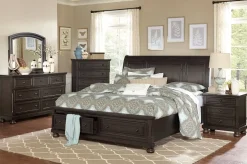 Online American Furniture Galleries Begonia 6-Piece Queen Storage Bedroom Set