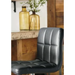 Fashion American Furniture Galleries Bellatier Tall Upholstered Swivel Barstool