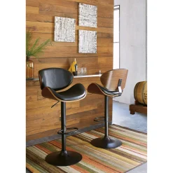 Sale American Furniture Galleries Bellatier Tall Upholstered Swivel Barstool