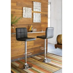 Fashion American Furniture Galleries Bellatier Tall Upholstered Swivel Barstool