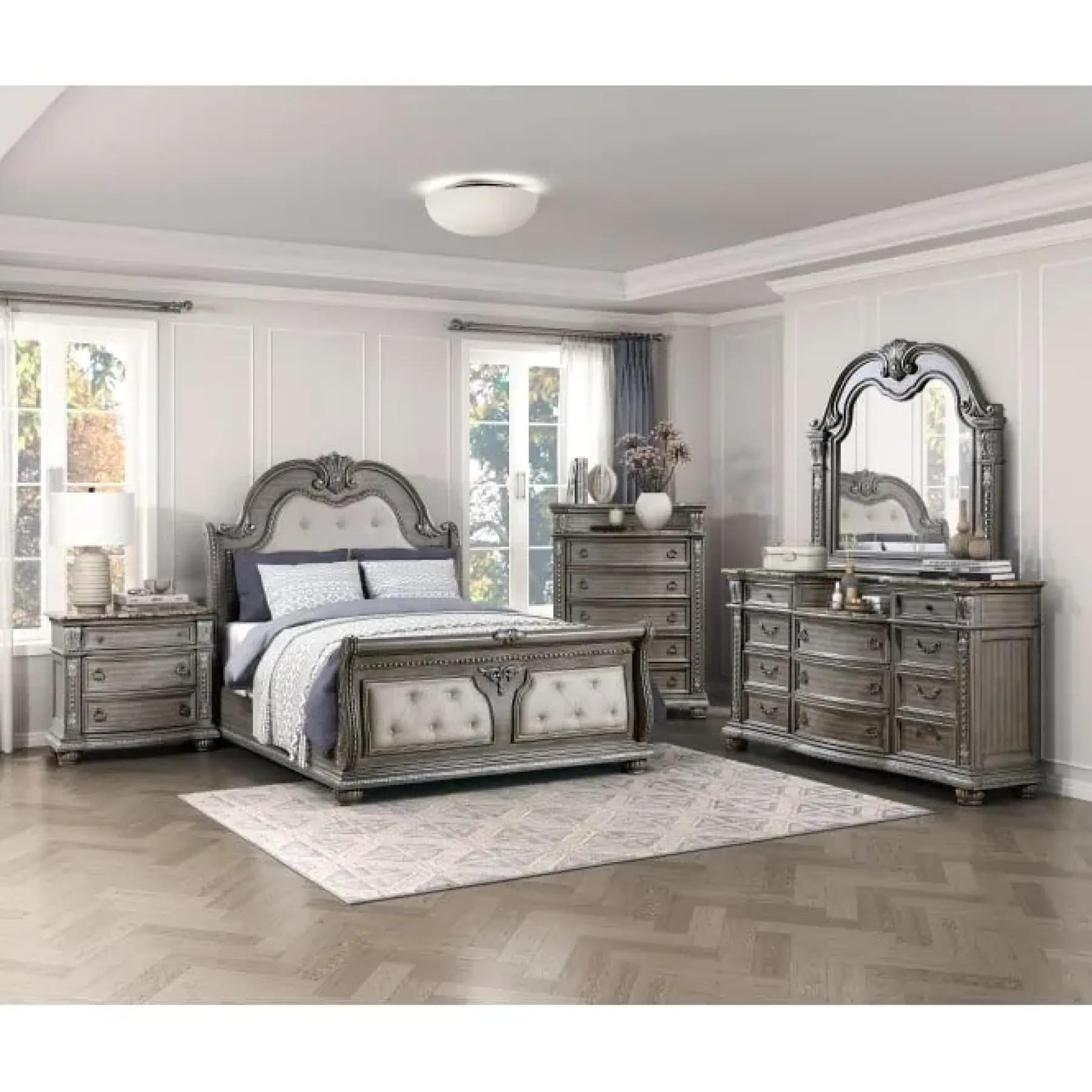Clearance American Furniture Galleries Bennington 6-Piece Queen Bedroom Set