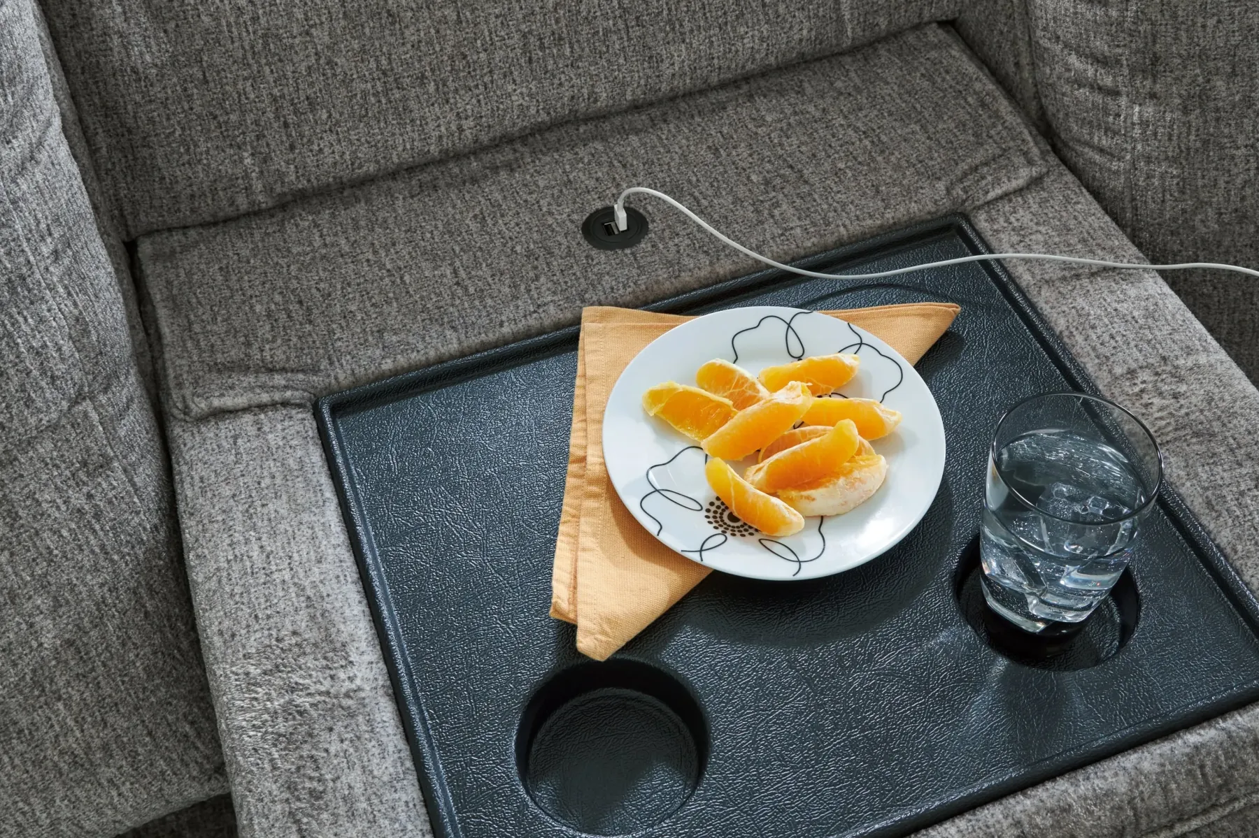 Online American Furniture Galleries Bindura Sofa with Drop Down Table