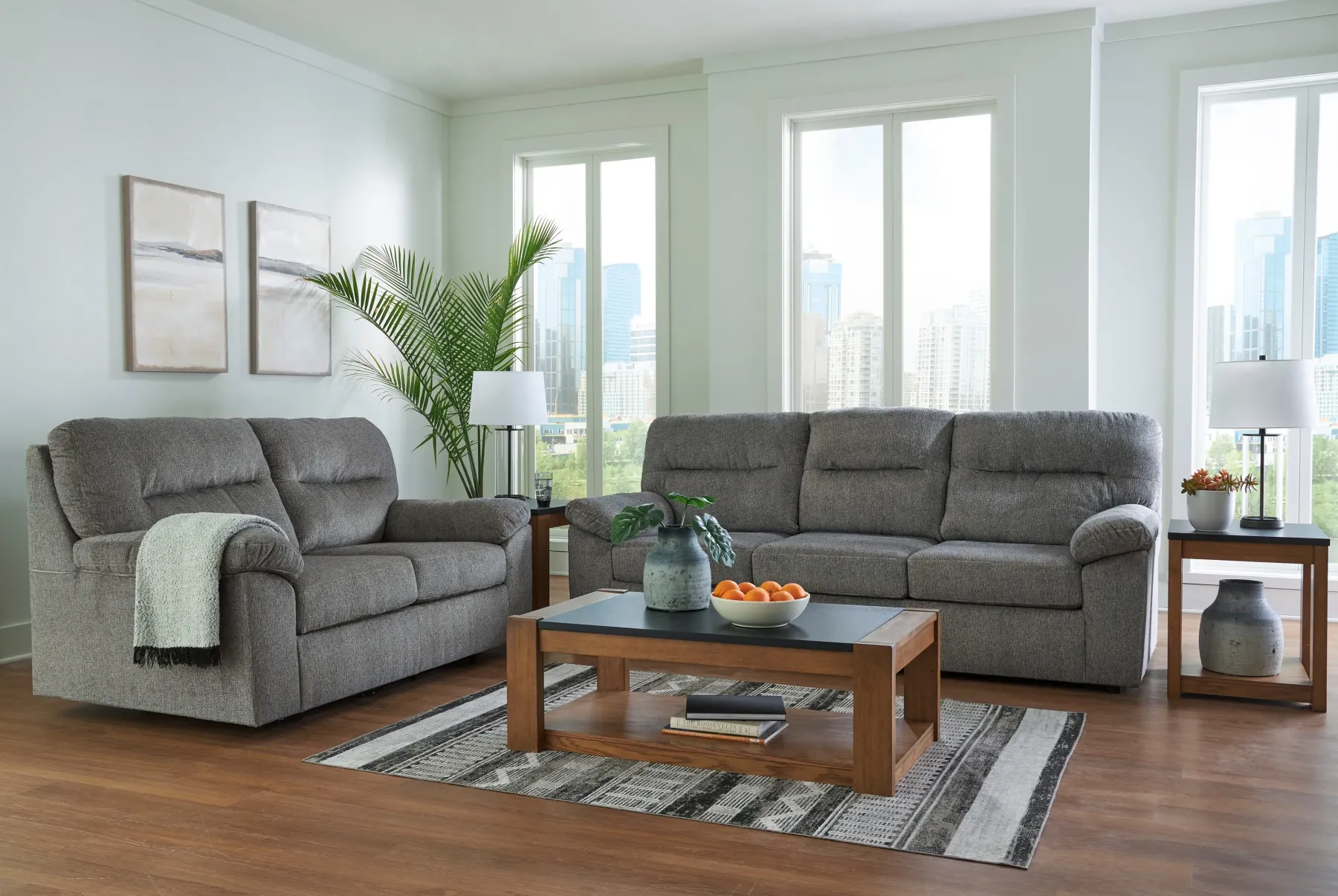 Online American Furniture Galleries Bindura Sofa with Drop Down Table