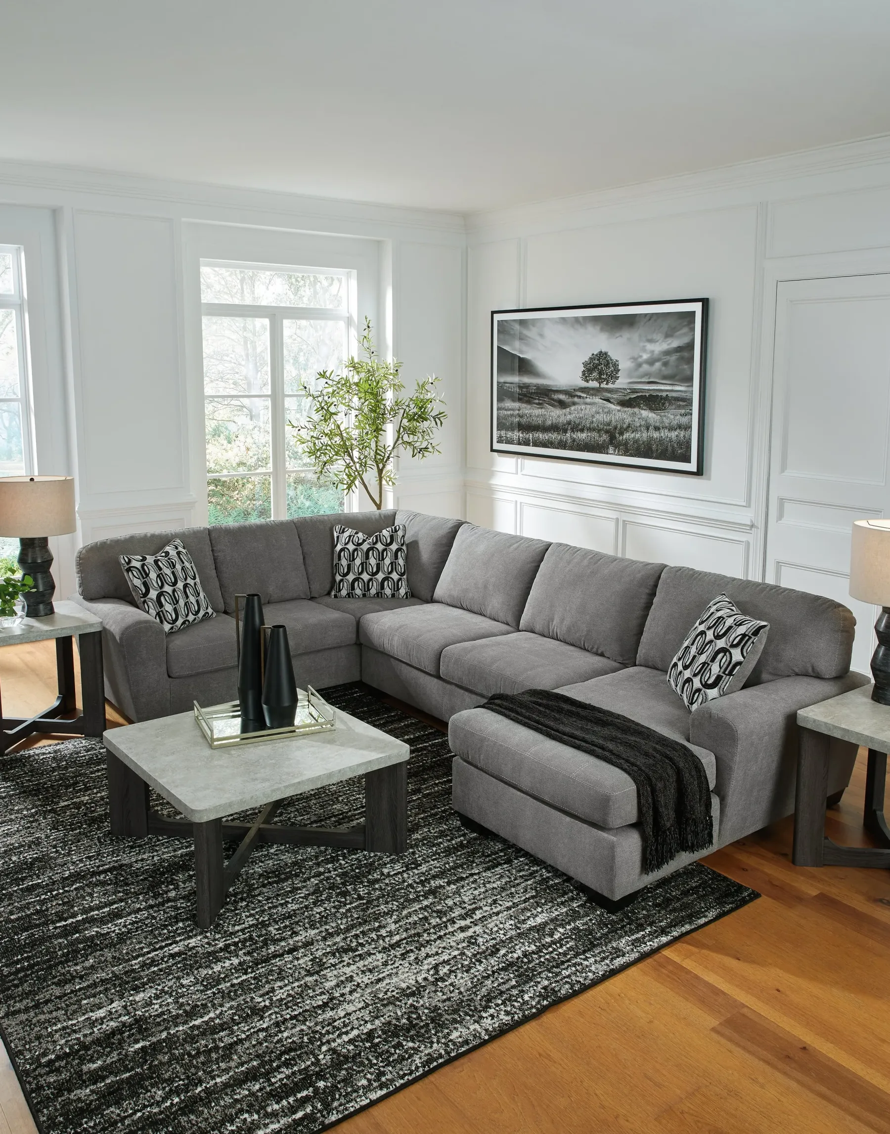 Clearance American Furniture Galleries Birkdale Court Sectional With Chaise