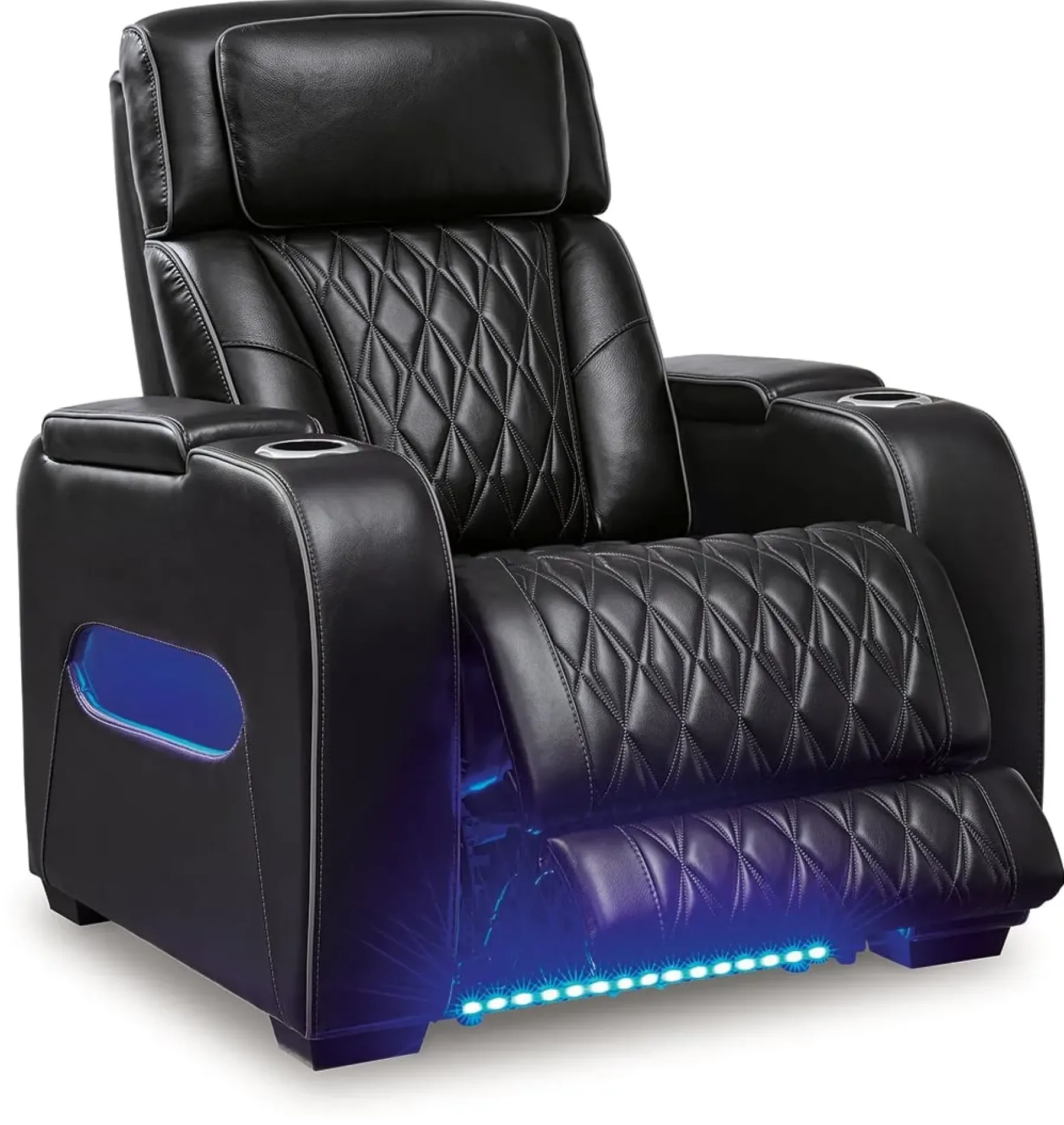 New American Furniture Galleries Boyington Power Recliner with Adj Headrest