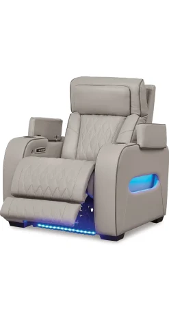 Online American Furniture Galleries Boyington Power Recliner with Adj Headrest