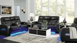 New American Furniture Galleries Boyington Power Recliner with Adj Headrest