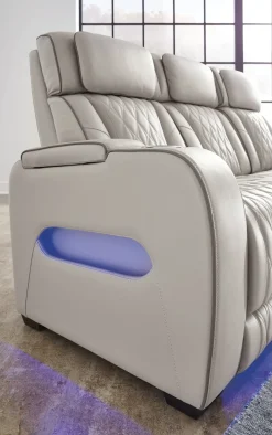 Hot American Furniture Galleries Boyington Power Reclining Sofa with Adj Headrest