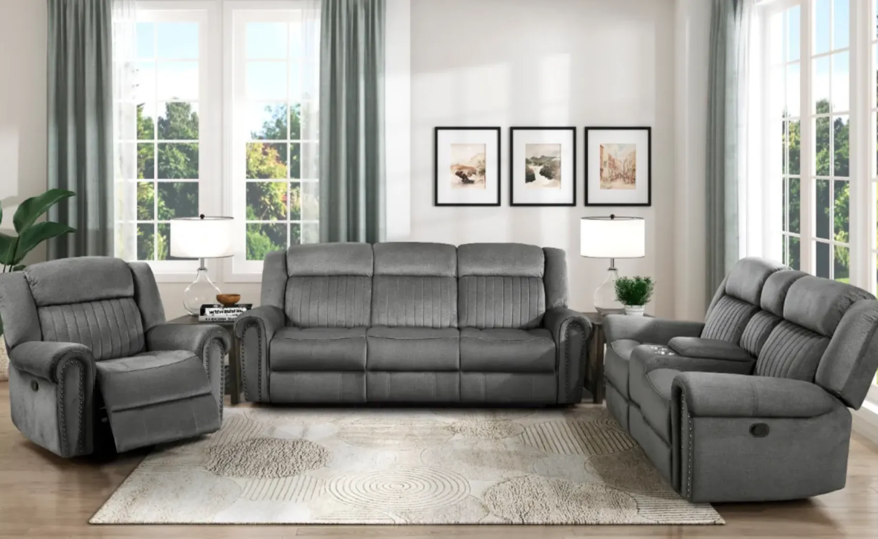 Online American Furniture Galleries Brennen Manual Recliner