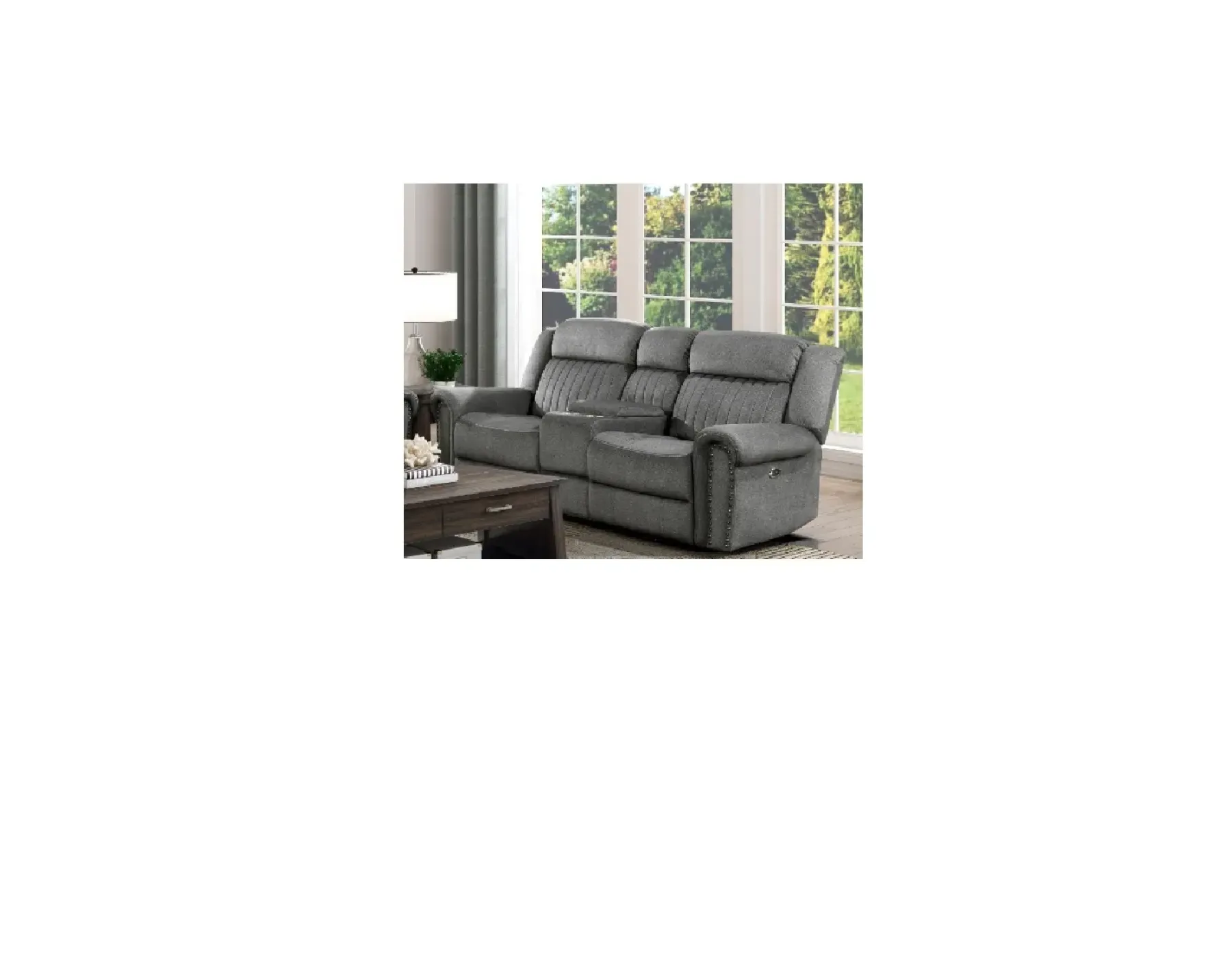 Fashion American Furniture Galleries Brennen Power Double Reclining Love Seat