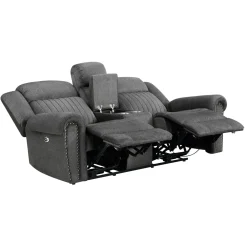 Fashion American Furniture Galleries Brennen Power Double Reclining Love Seat