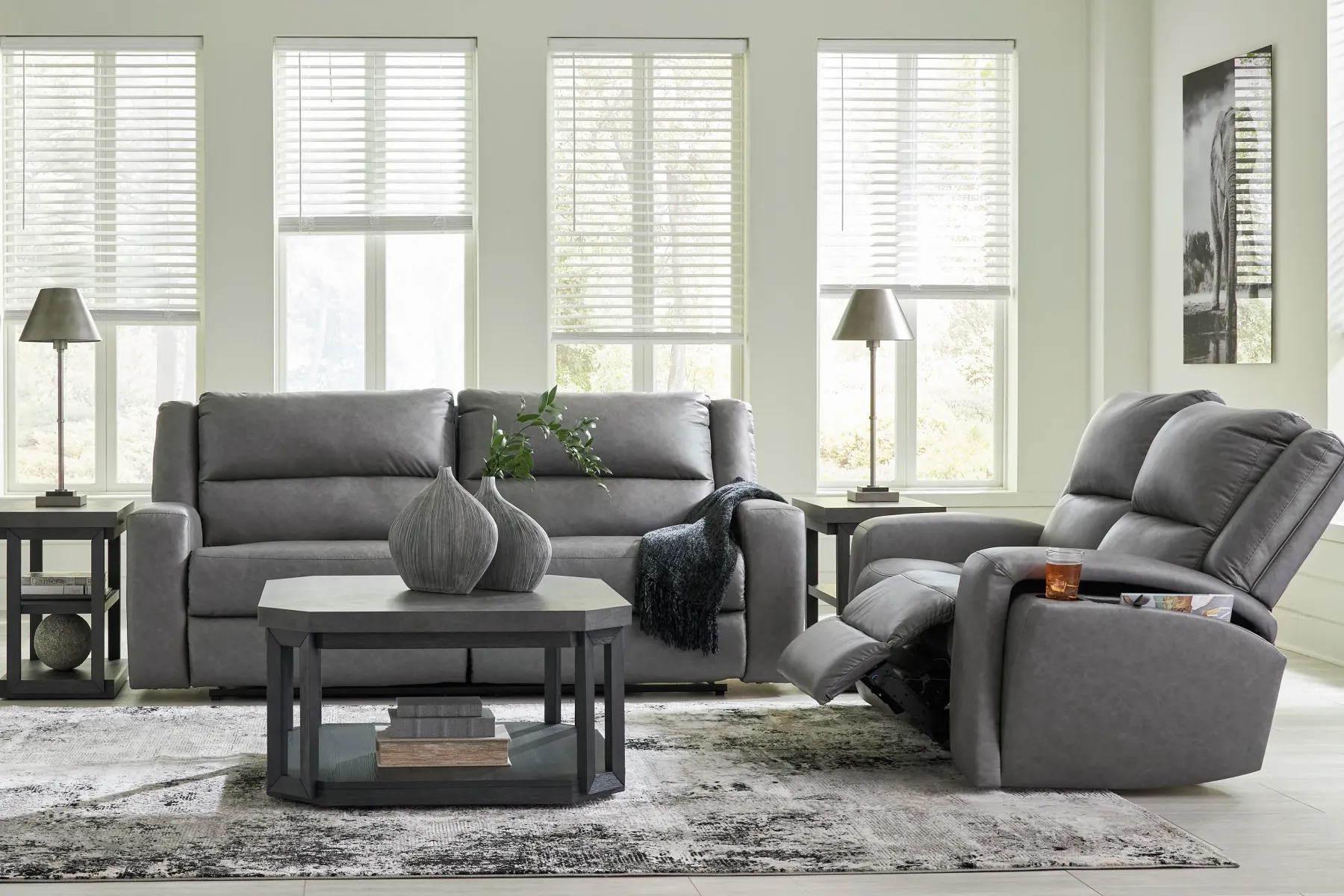 Outlet American Furniture Galleries Brixworth Reclining Loveseat