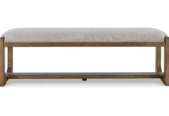 New American Furniture Galleries Cabalynn Upholstered Dining Bench