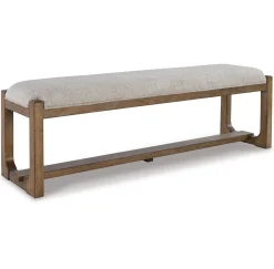 New American Furniture Galleries Cabalynn Upholstered Dining Bench