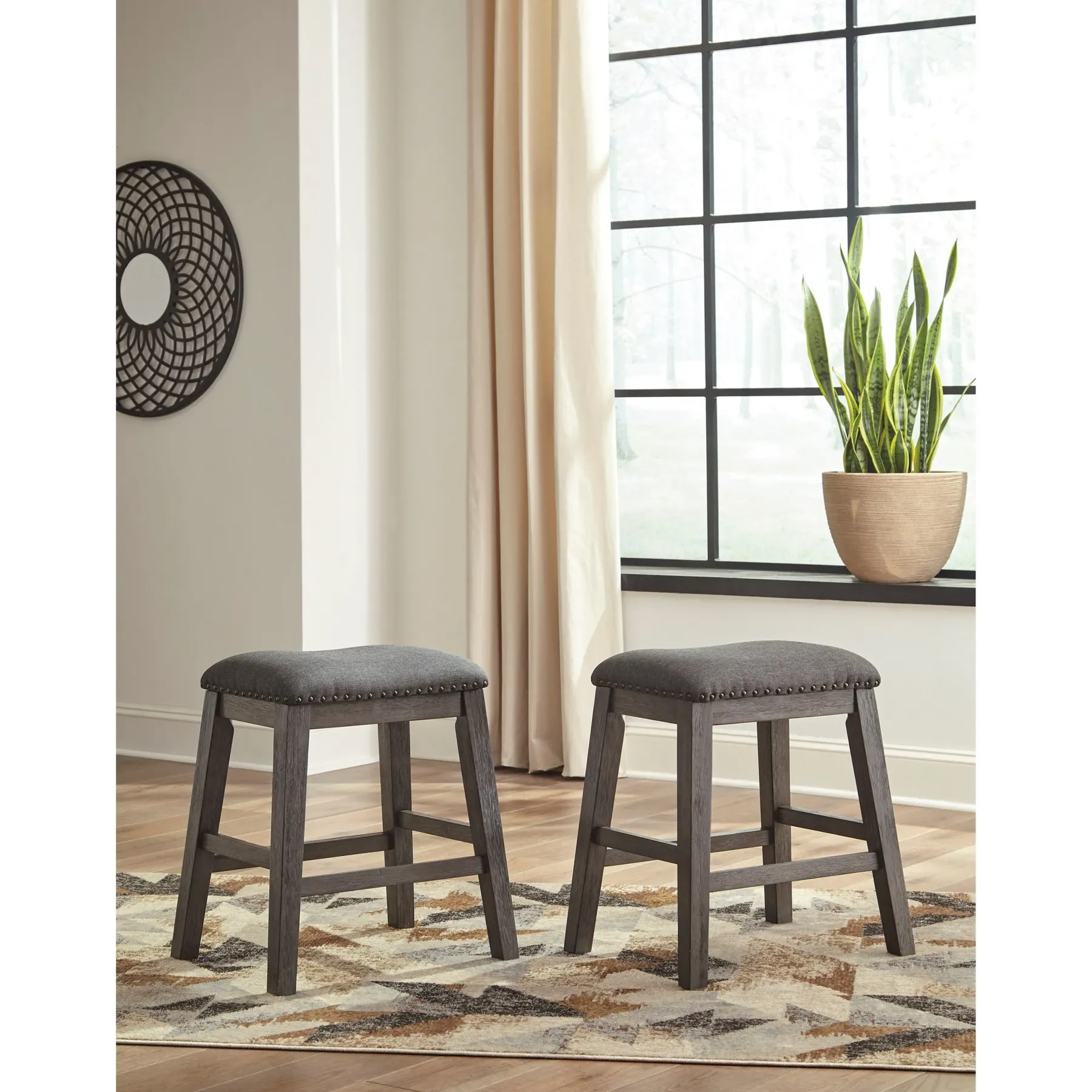 New American Furniture Galleries Caitbrook Upholstered Stool