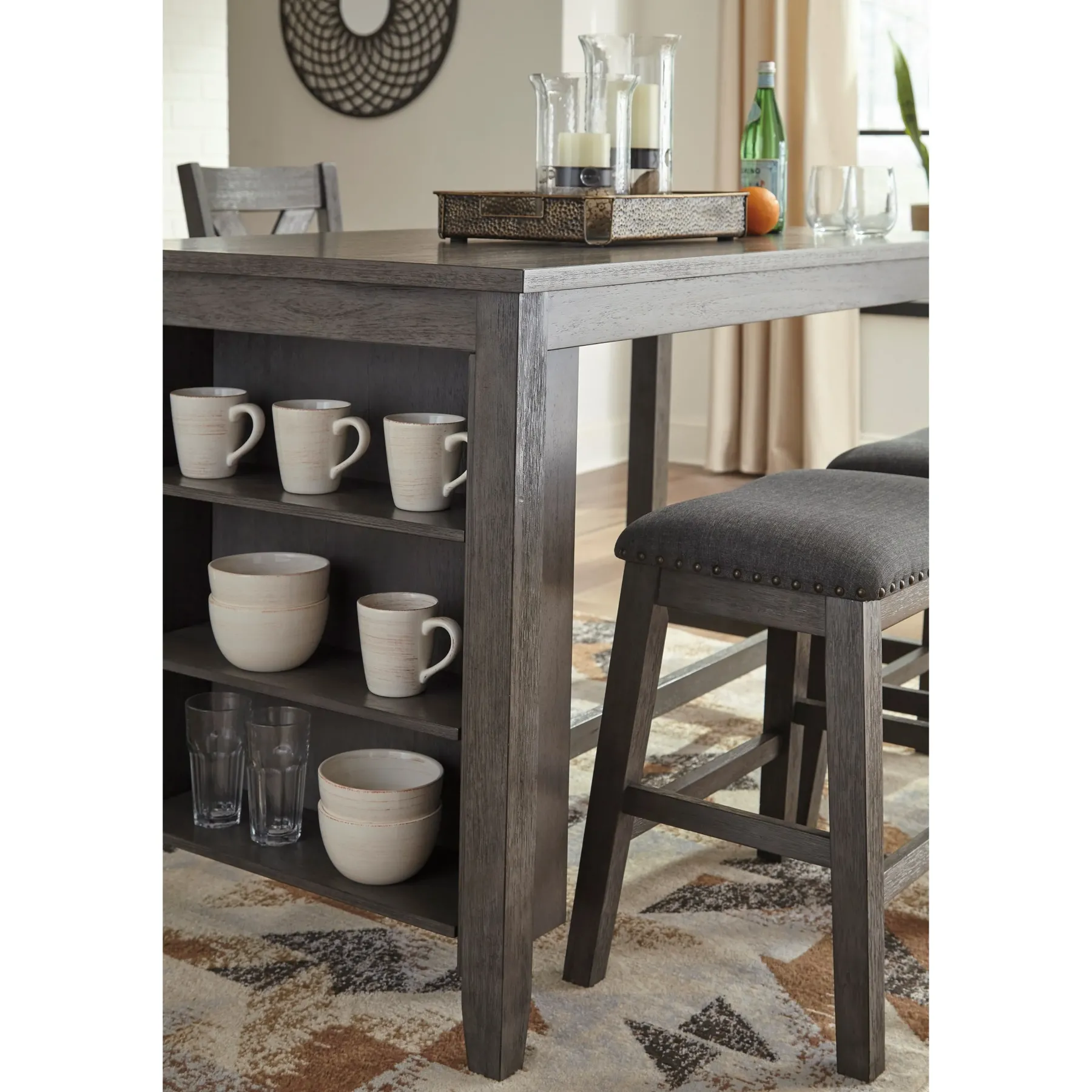 New American Furniture Galleries Caitbrook Upholstered Stool