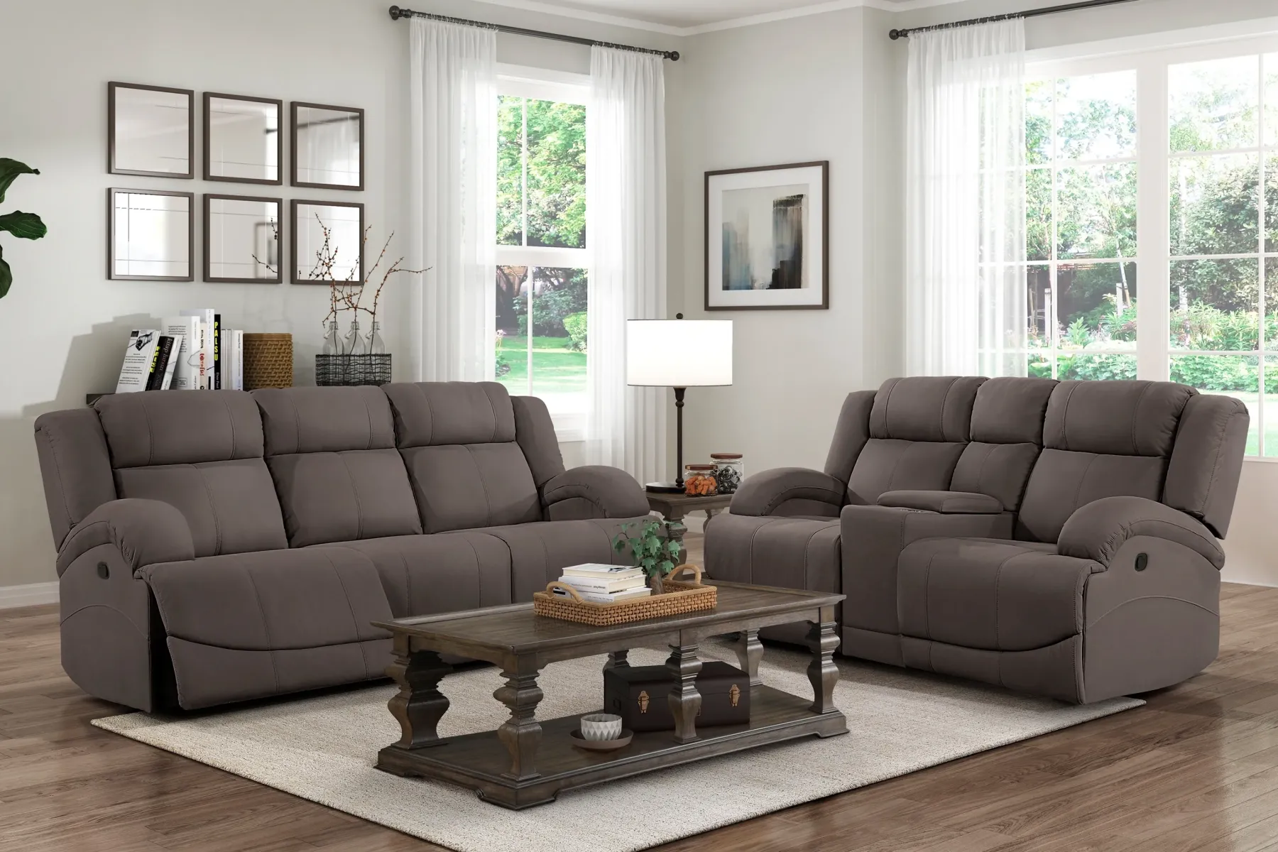 Outlet American Furniture Galleries Camryn Dual Reclining Sofa