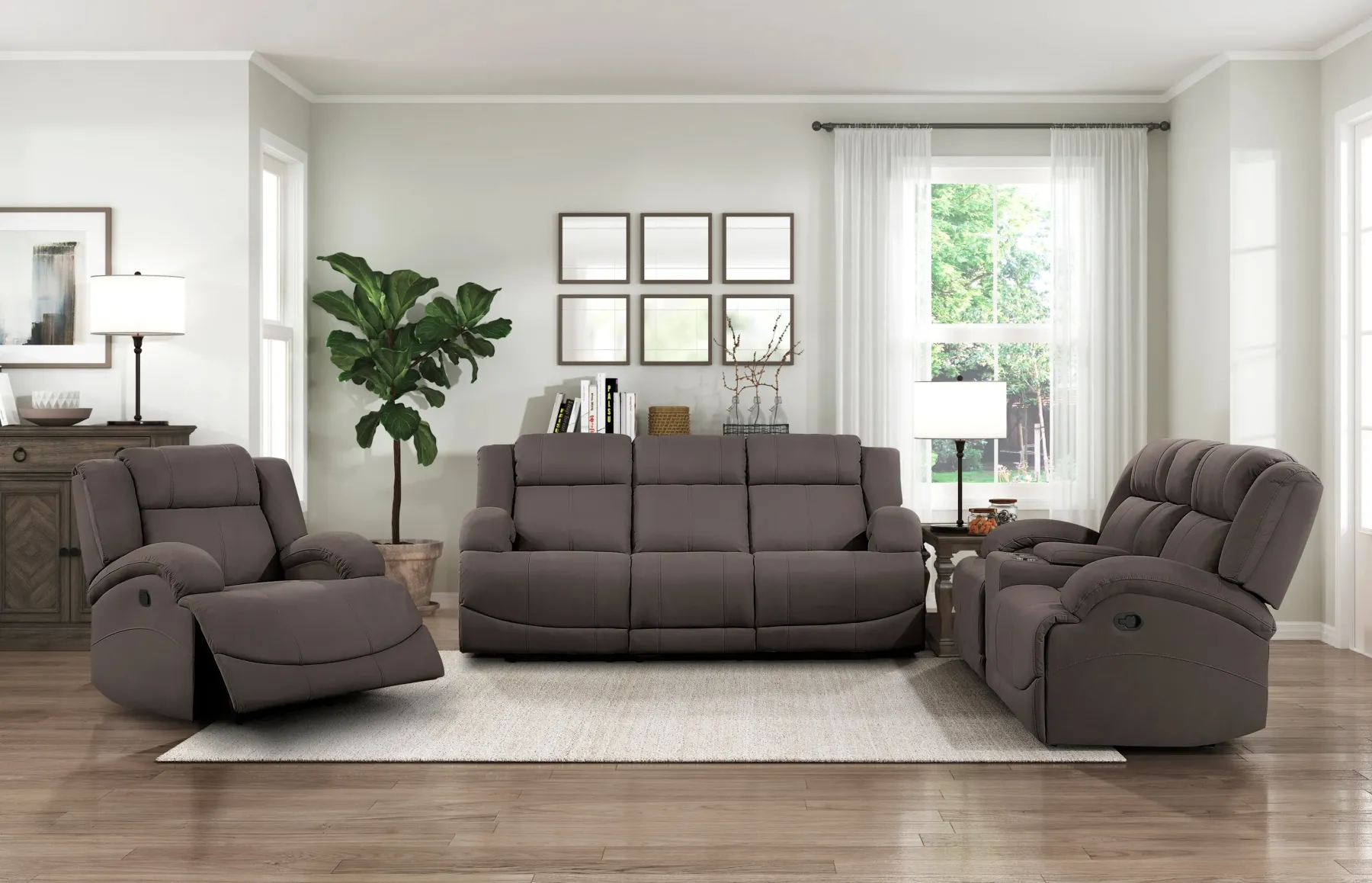 Outlet American Furniture Galleries Camryn Dual Reclining Sofa
