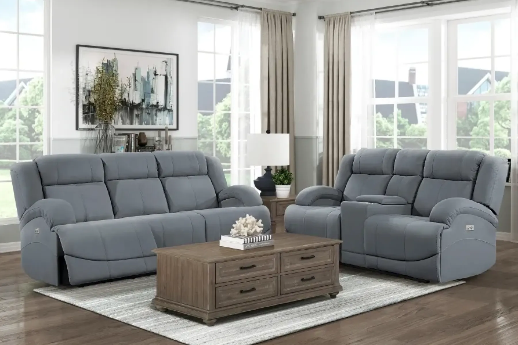 Fashion American Furniture Galleries Camryn 2-Piece Power Reclining Living Room Set