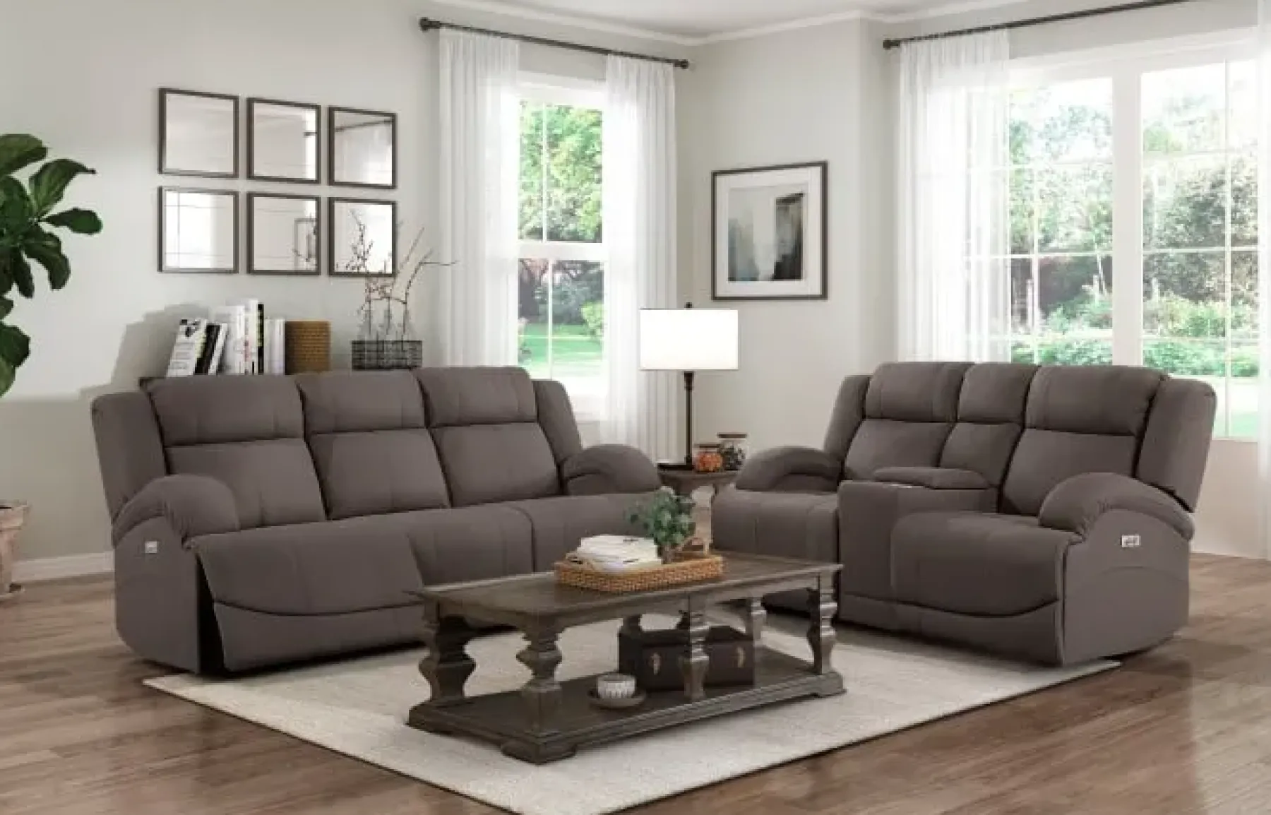 Online American Furniture Galleries Camryn 2-Piece Power Reclining Living Room Set