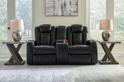 Online American Furniture Galleries Caveman Den Power Reclining Loveseat With Console