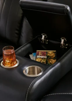 Online American Furniture Galleries Caveman Den Power Reclining Loveseat With Console