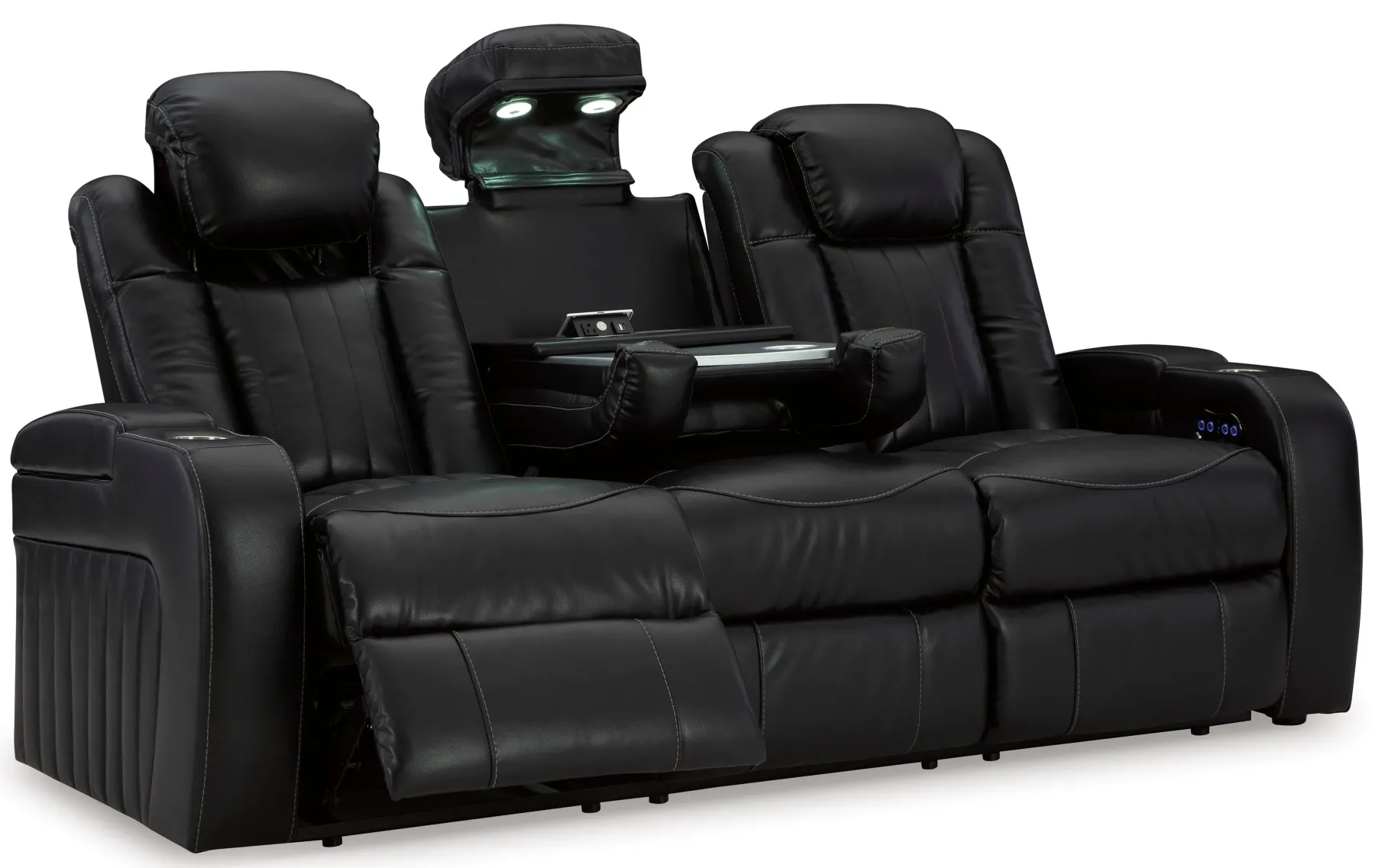 Online American Furniture Galleries Caveman Den Pwr Rec Sofa With Adj Headrest