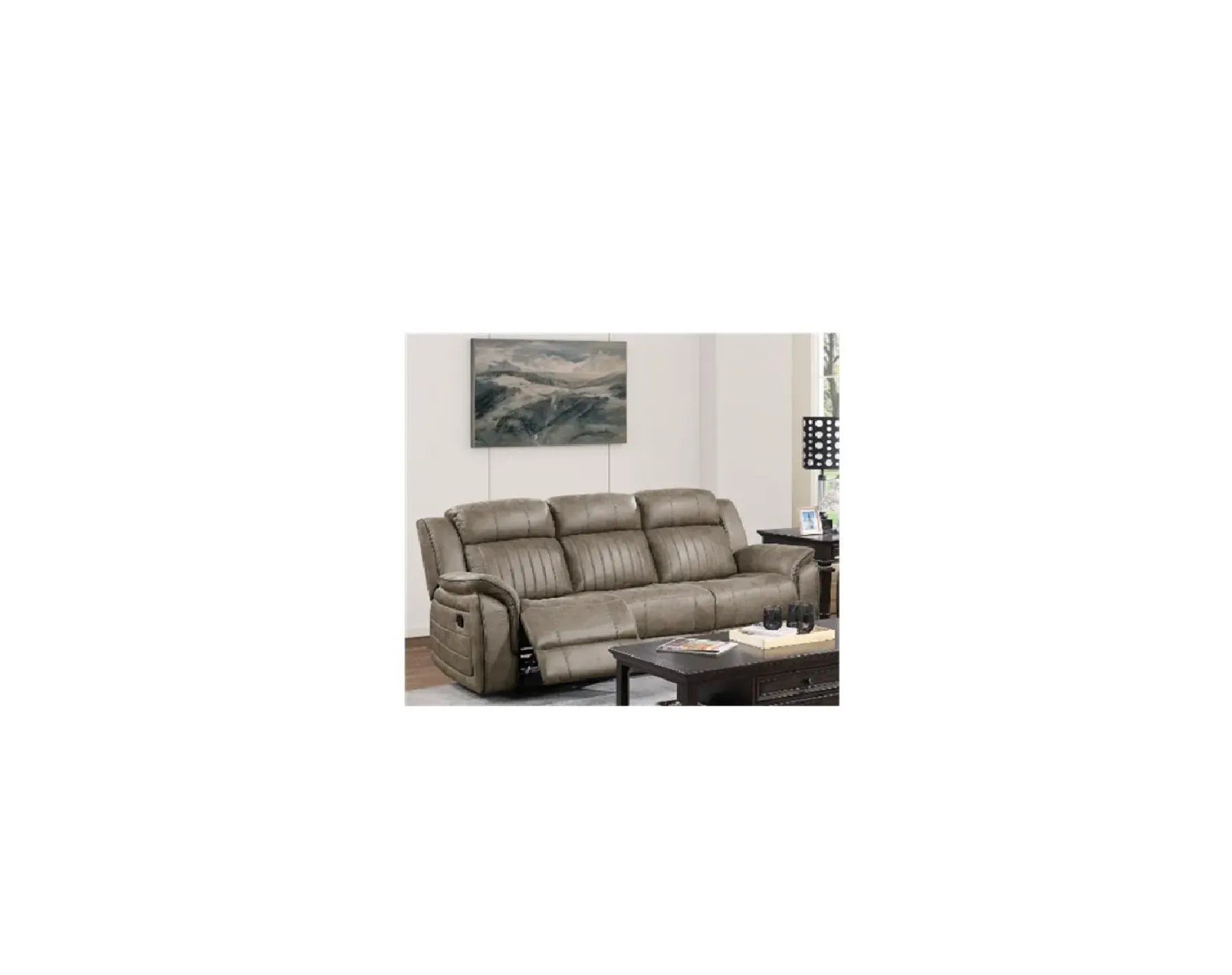 Online American Furniture Galleries Centeroak Double Reclining Sofa