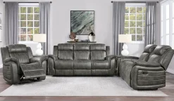 Sale American Furniture Galleries Centeroak Double Reclining Loveseat