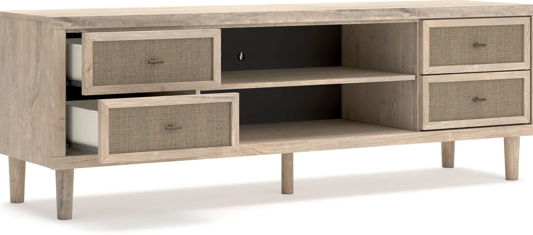 Discount American Furniture Galleries Cielden XL TV Stand W/ Fireplace Option