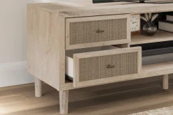 Discount American Furniture Galleries Cielden XL TV Stand W/ Fireplace Option
