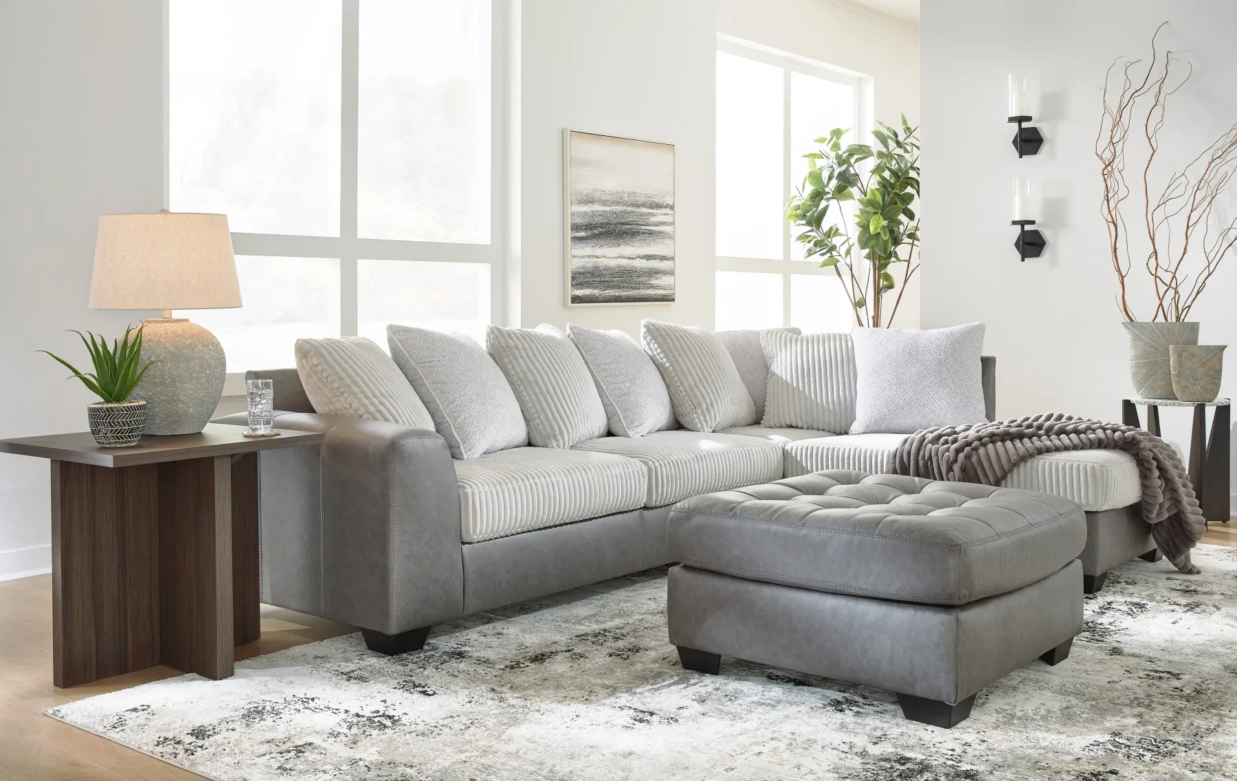 Best American Furniture Galleries Clairette Court Oversized Accent Ottoman